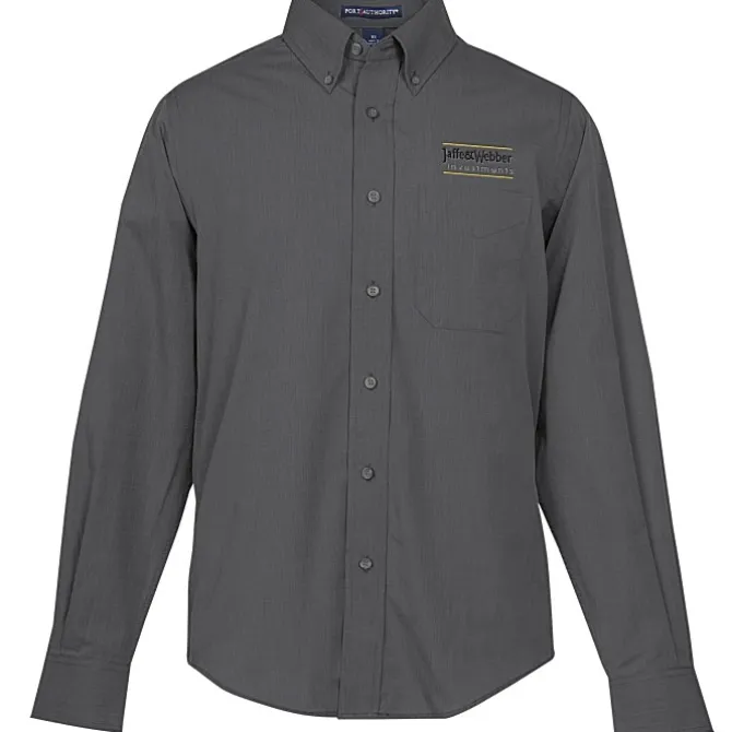 Easy Care Poplin Crosshatch Shirt - Men's