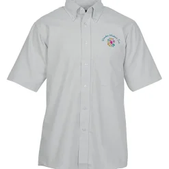 Easy Care Short Sleeve Oxford Shirt - Men's - 24 hr