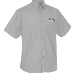 Easy Care Short Sleeve Poplin Shirt - Men's