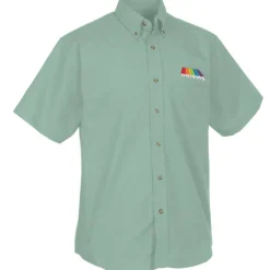 Easy Care Short Sleeve Poplin Shirt - Men's