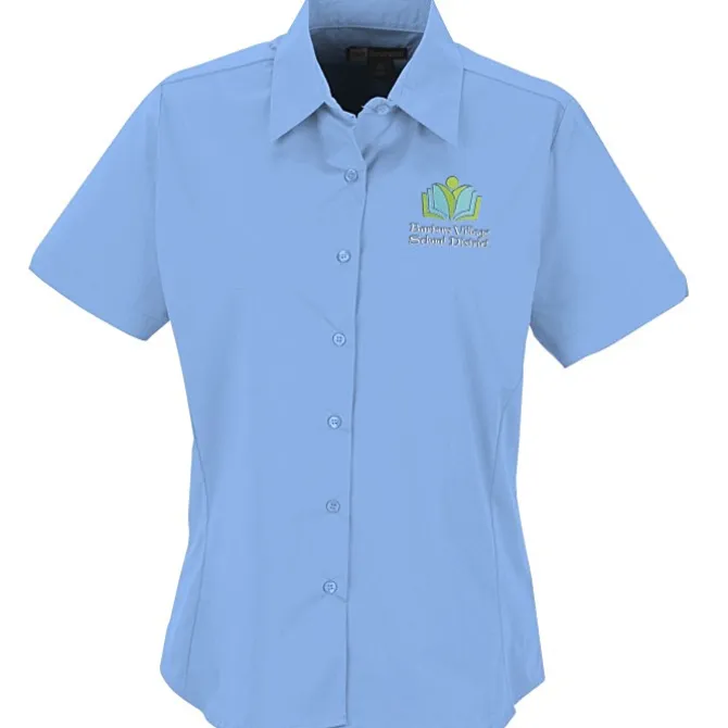 Easy Care Short Sleeve Stretch Poplin Blouse - Ladies'