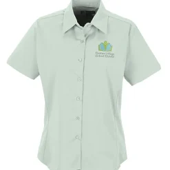 Easy Care Short Sleeve Stretch Poplin Blouse - Ladies'