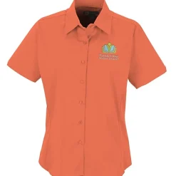 Easy Care Short Sleeve Stretch Poplin Blouse - Ladies'