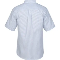 Easy Care Short Sleeve Stripe Oxford Shirt - Men's
