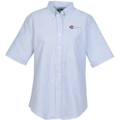 Easy Care Short Sleeve Stripe Oxford Shirt - Ladies'