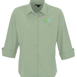 Easy Care 3/4 Sleeve Stretch Poplin Blouse - Ladies'