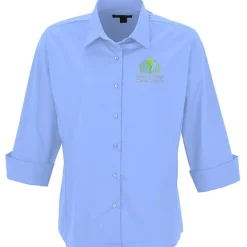Easy Care 3/4 Sleeve Stretch Poplin Blouse - Ladies'