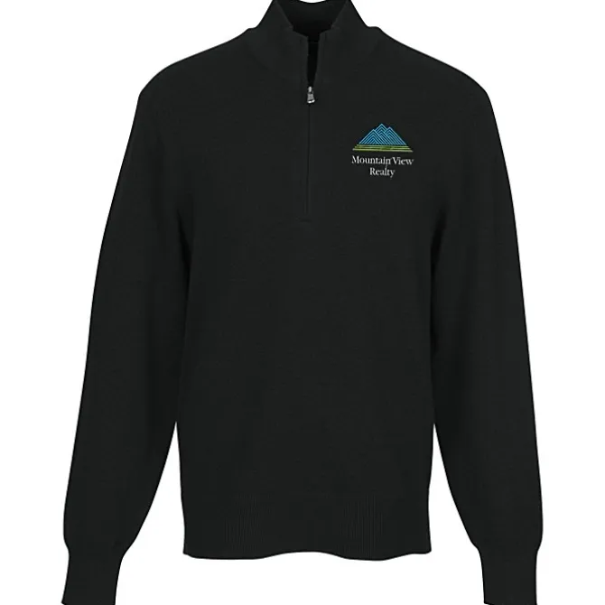 Easy Care Tri-Blend 1/4-Zip Sweater