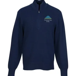 Easy Care Tri-Blend 1/4-Zip Sweater