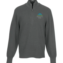 Easy Care Tri-Blend 1/4-Zip Sweater