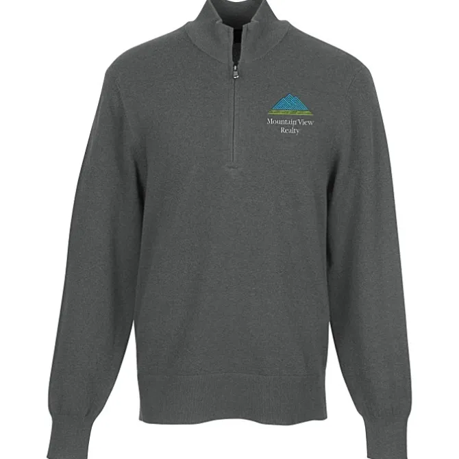 Easy Care Tri-Blend 1/4-Zip Sweater