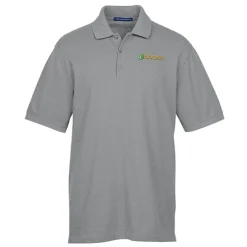 Easy Care Wrinkle Resist Cotton Pique Polo - Men's - Heather - 24 hr