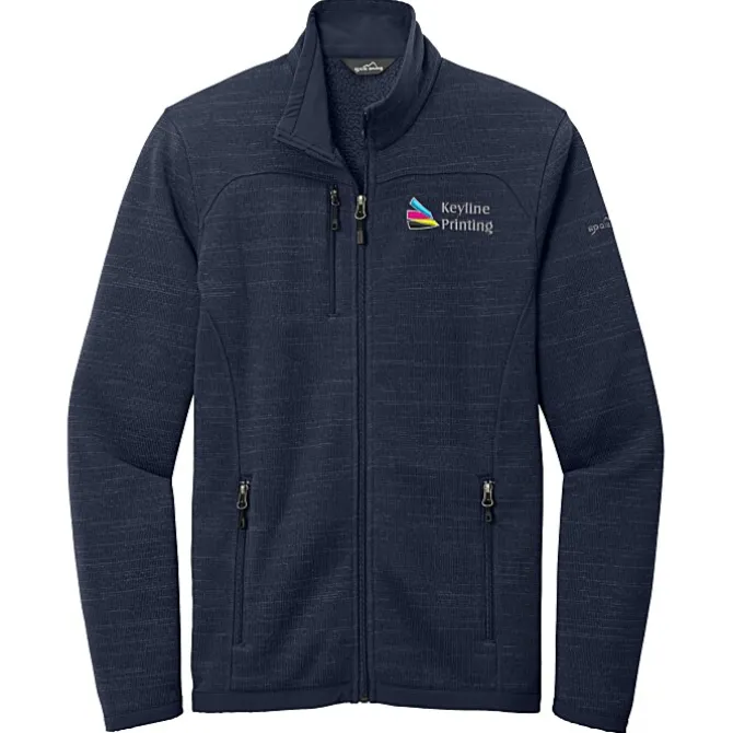Eddie Bauer Heathered Sweater Fleece Jacket - Men's - 24 hr