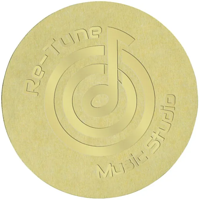 Embellished Seal by the Roll - Circle - Smooth Edge - 1 1/2 Inches