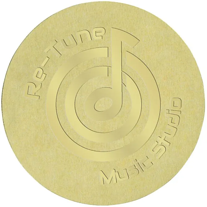 Embellished Seal by the Roll - Circle - Smooth Edge - 1 1/2 Inches