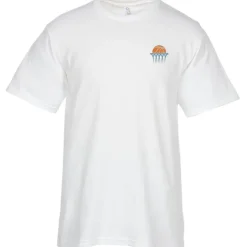 Essential Ring Spun Cotton T-Shirt - Men's - White - Embroidered