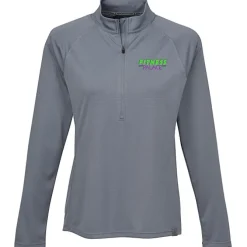 Evans Textured Double Knit 1/2-Zip Pullover - Ladies'