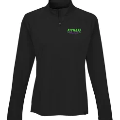 Evans Textured Double Knit 1/2-Zip Pullover - Ladies'