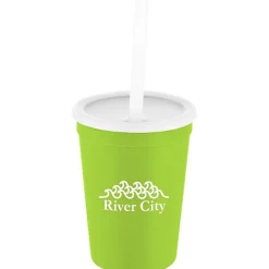 Event Stadium Cup with Lid & Straw - 12 oz