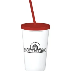 Event Stadium Cup with Lid & Straw - 20 oz