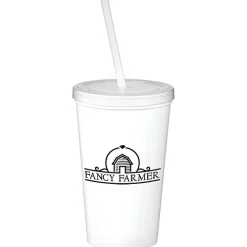 Event Stadium Cup with Lid & Straw - 20 oz