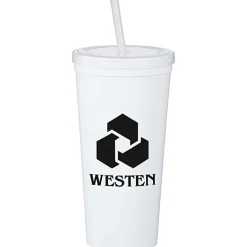 Event Stadium Cup with Lid & Straw - 24 oz