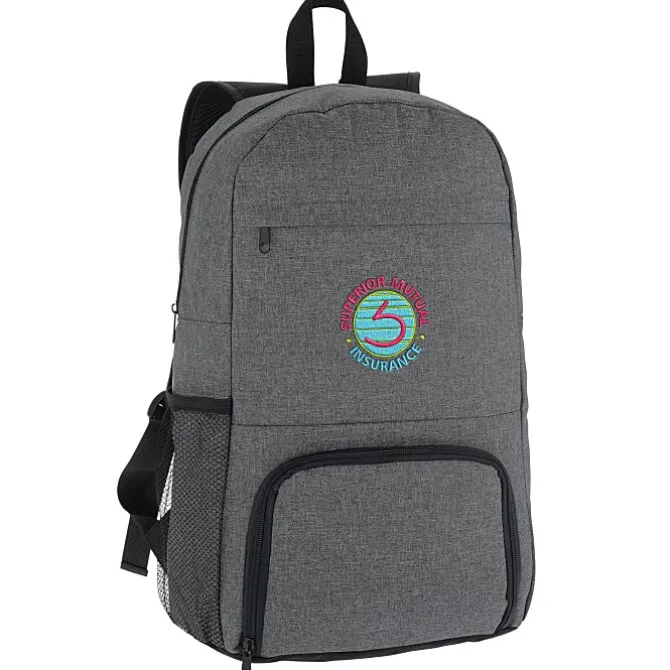 Everyday Backpack with Insulated Compartment - Embroidered