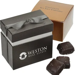 Fancy Favor Gift Box - Chocolate Sea Salt Caramels