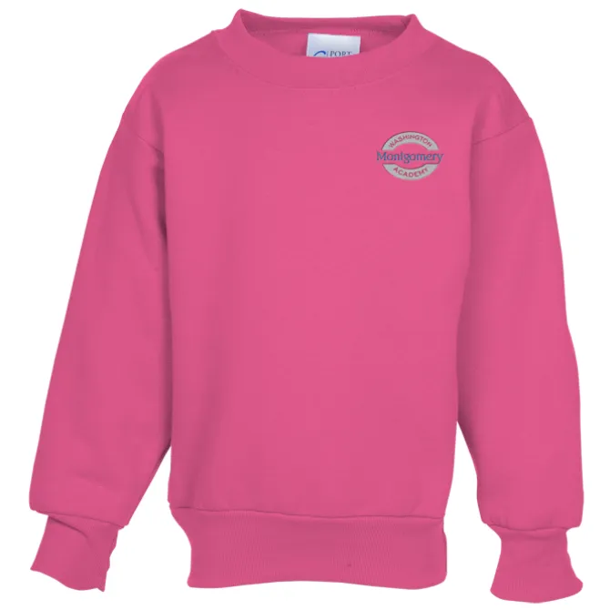 Fashion Crewneck Sweatshirt – Youth – Embroidered