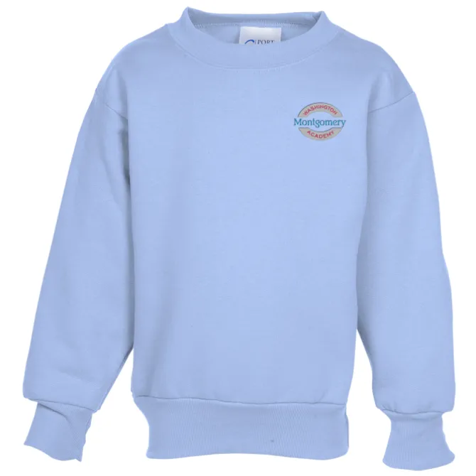 Fashion Crewneck Sweatshirt – Youth – Embroidered