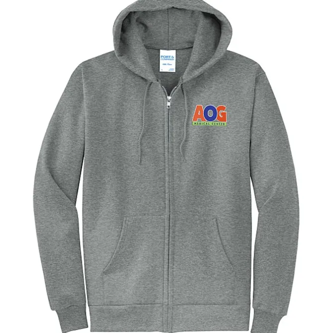 Fashion Full-Zip Hooded Sweatshirt - Men's - Embroidered