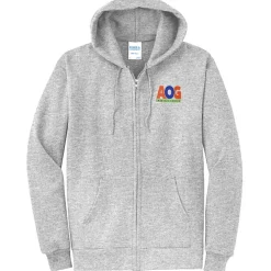 Fashion Full-Zip Hooded Sweatshirt - Men's - Embroidered