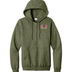 Fashion Full-Zip Hooded Sweatshirt - Men's - Embroidered