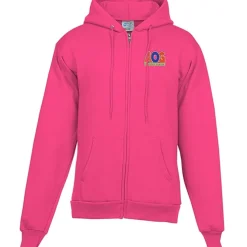 Fashion Full-Zip Hooded Sweatshirt - Men's - Embroidered