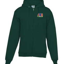 Fashion Full-Zip Hooded Sweatshirt - Men's - Embroidered