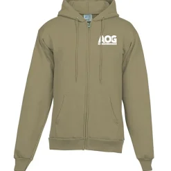 Fashion Full-Zip Hooded Sweatshirt - Men's - Screen