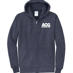 Fashion Full-Zip Hooded Sweatshirt - Men's - Screen