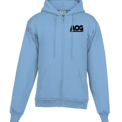 Fashion Full-Zip Hooded Sweatshirt - Men's - Screen