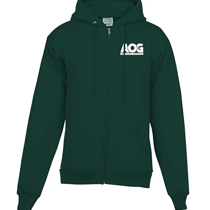 Fashion Full-Zip Hooded Sweatshirt - Men's - Screen