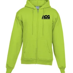 Fashion Full-Zip Hooded Sweatshirt - Men's - Screen