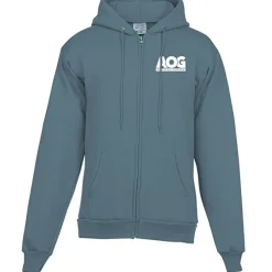 Fashion Full-Zip Hooded Sweatshirt - Men's - Screen