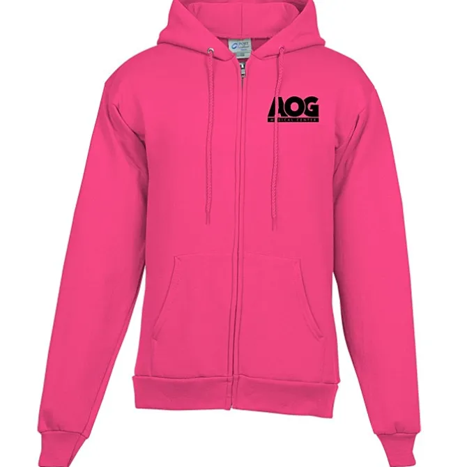 Fashion Full-Zip Hooded Sweatshirt - Men's - Screen