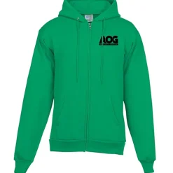 Fashion Full-Zip Hooded Sweatshirt - Men's - Screen