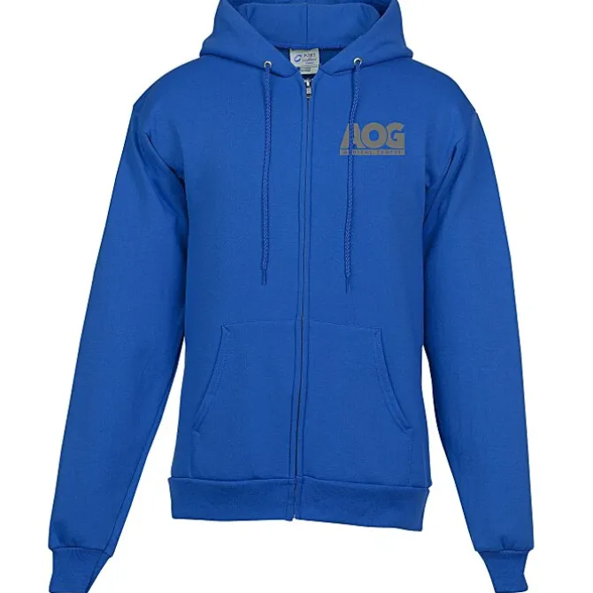 Fashion Full-Zip Hooded Sweatshirt - Men's - Screen
