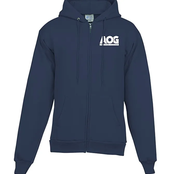 Fashion Full-Zip Hooded Sweatshirt - Men's - Screen