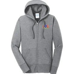 Fashion Full-Zip Hooded Sweatshirt - Ladies' - Embroidered