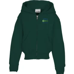 Fashion Full-Zip Hooded Sweatshirt – Youth – Embroidered