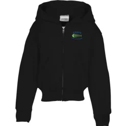 Fashion Full-Zip Hooded Sweatshirt – Youth – Embroidered