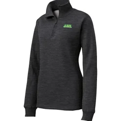 Feminine Fit 1/4-Zip Sweatshirt - Ladies' - Embroidered - 24 hr