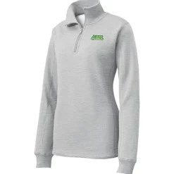 Feminine Fit 1/4-Zip Sweatshirt - Ladies' - Embroidered - 24 hr